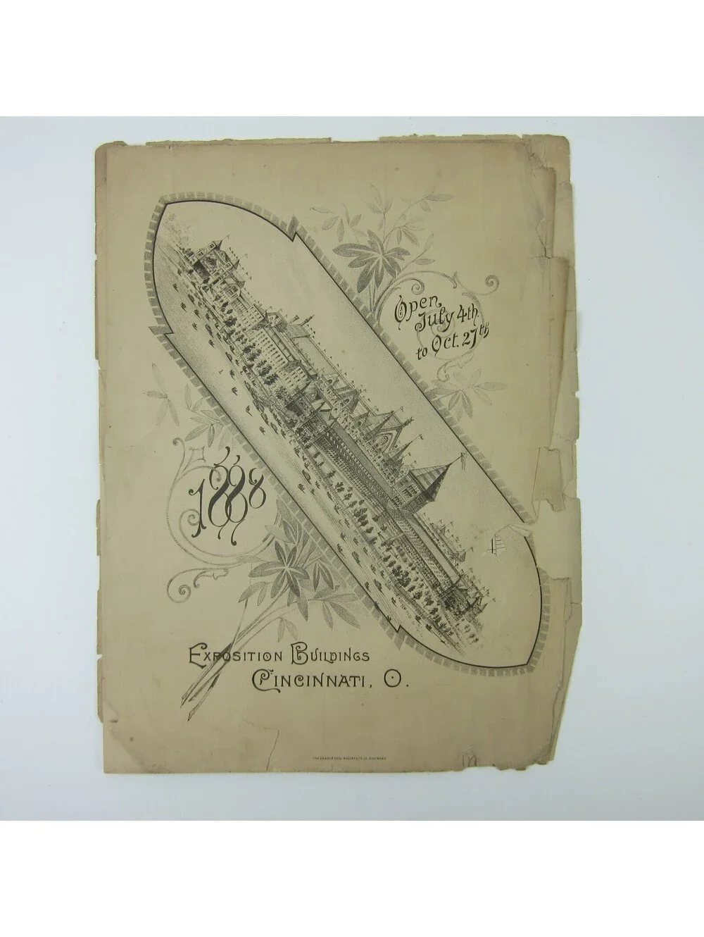 Sheet Music 1788 Centennial March Cincinnati Exposition 1788-1888 Antique 1888